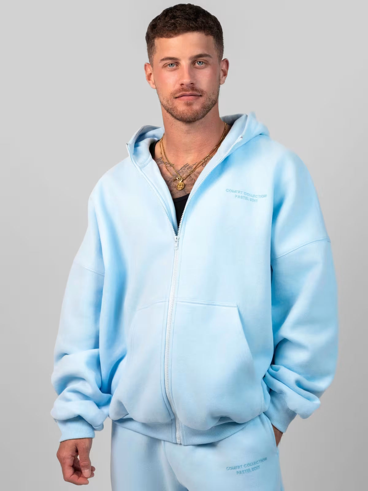 Unisex Pastle Zip Hoddies