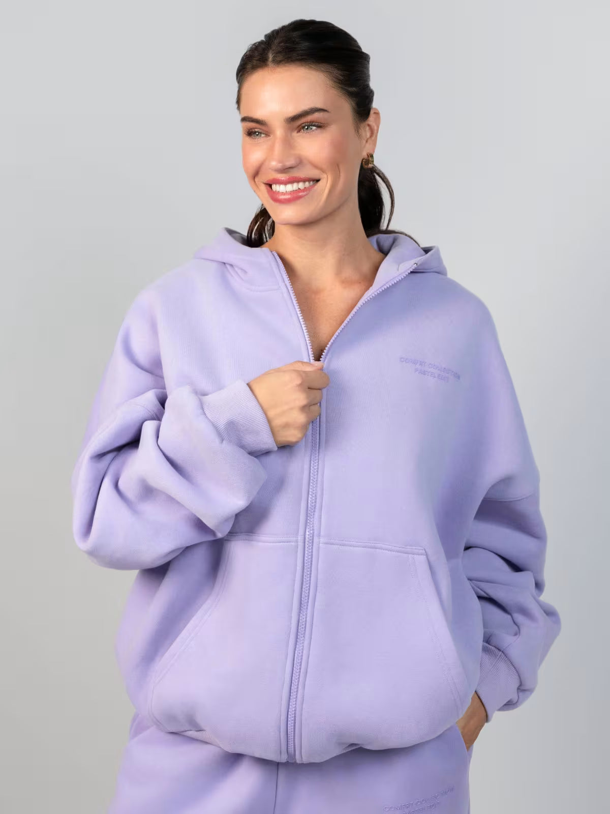 Unisex Pastle Zip Hoddies