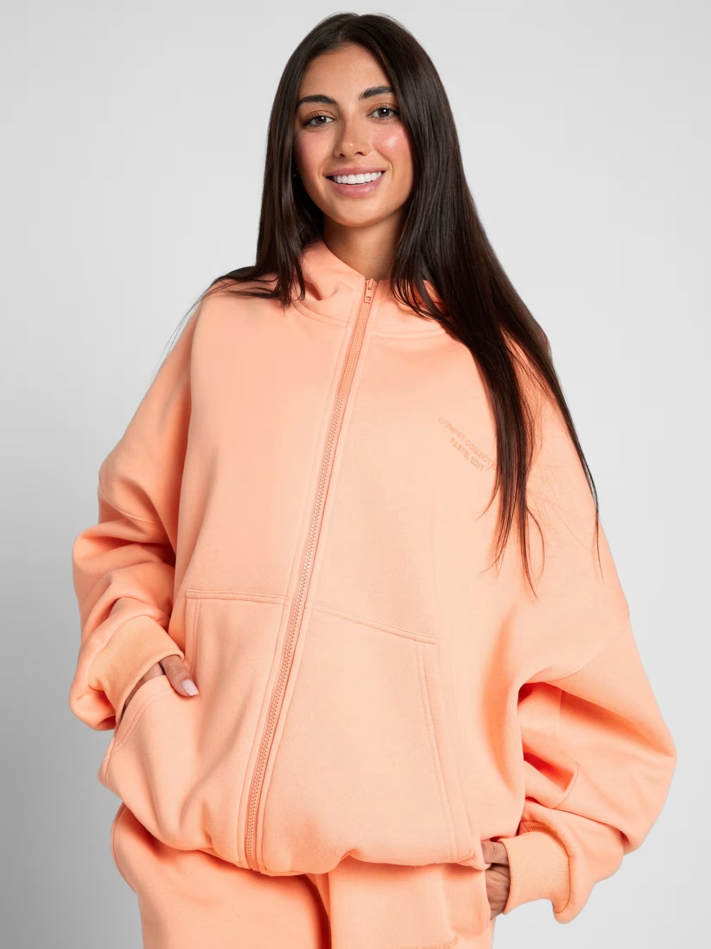 Unisex Pastle Zip Hoddies