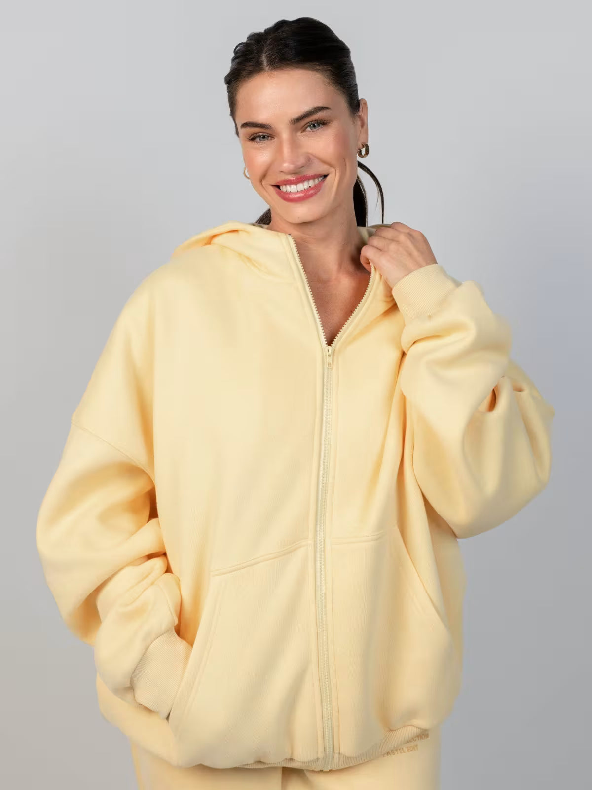 Unisex Pastle Zip Hoddies