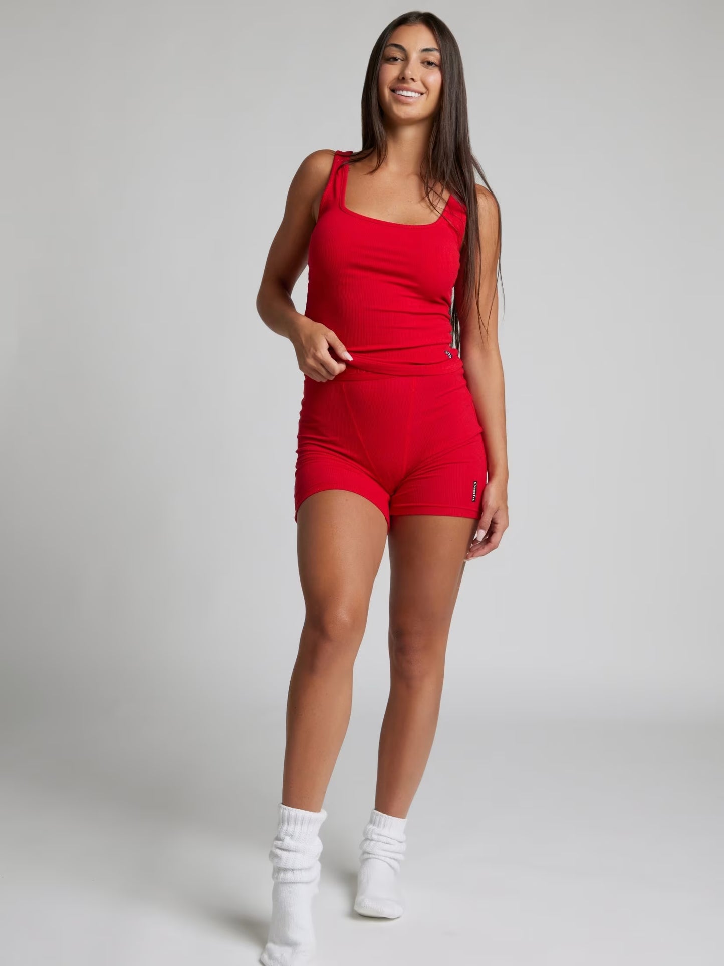 Women Boxer Shorts Red