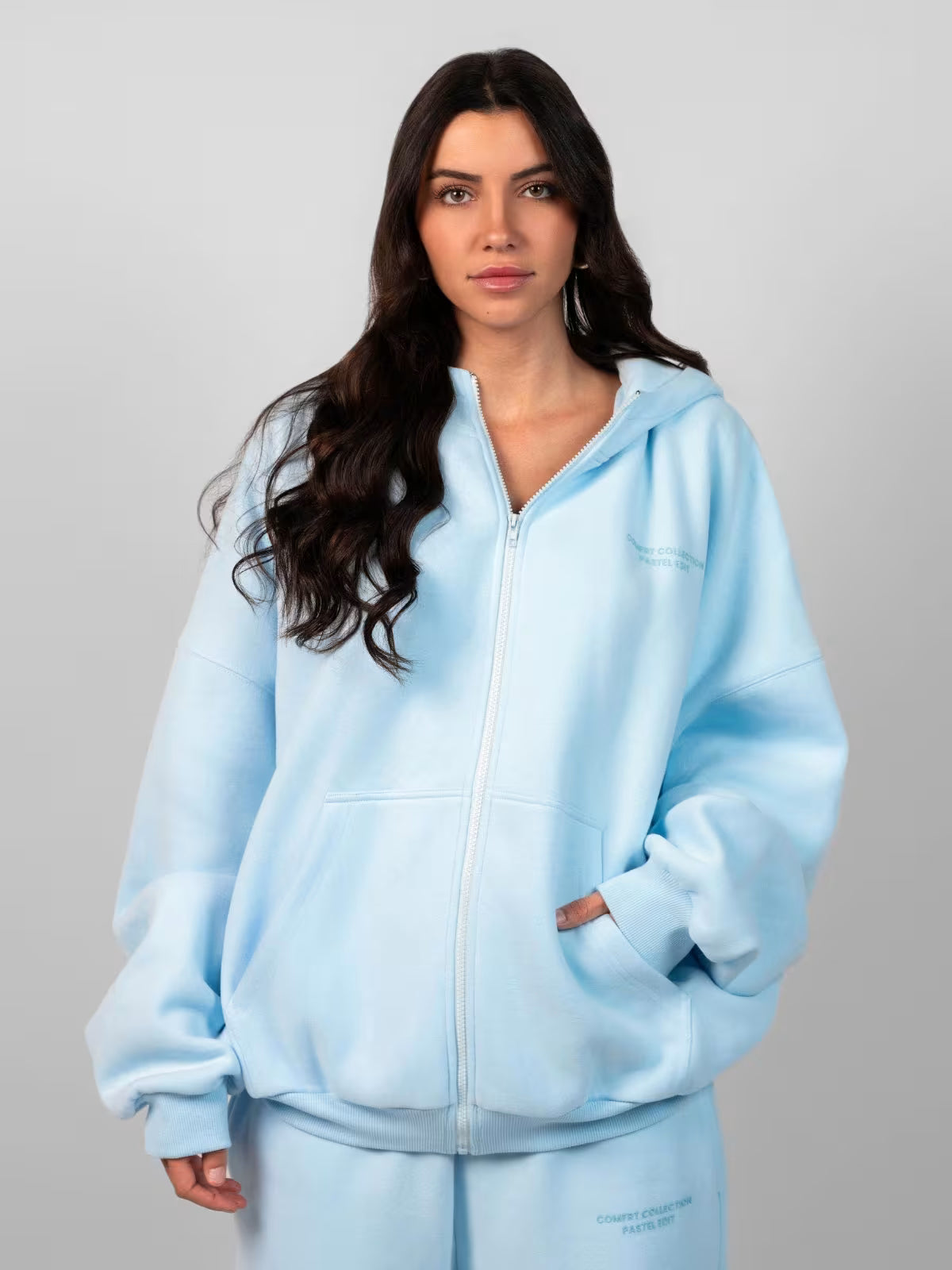 Unisex Pastle Zip Hoddies