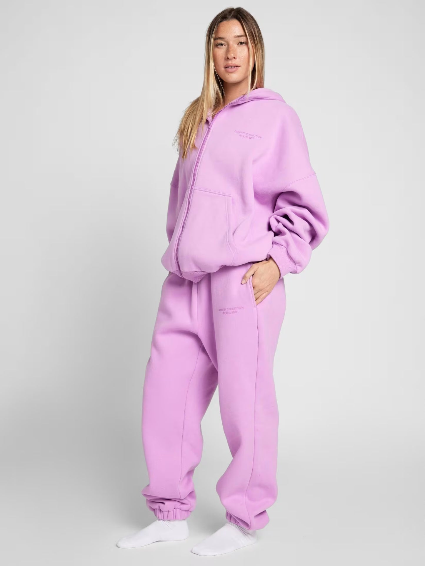 Unisex Pastle Zip Hoddies