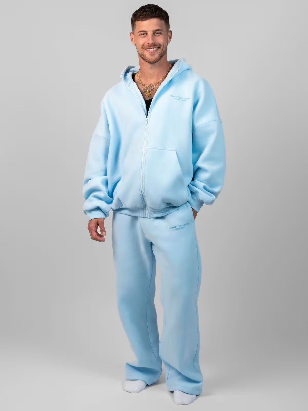 Unisex Pastle Zip Hoddies