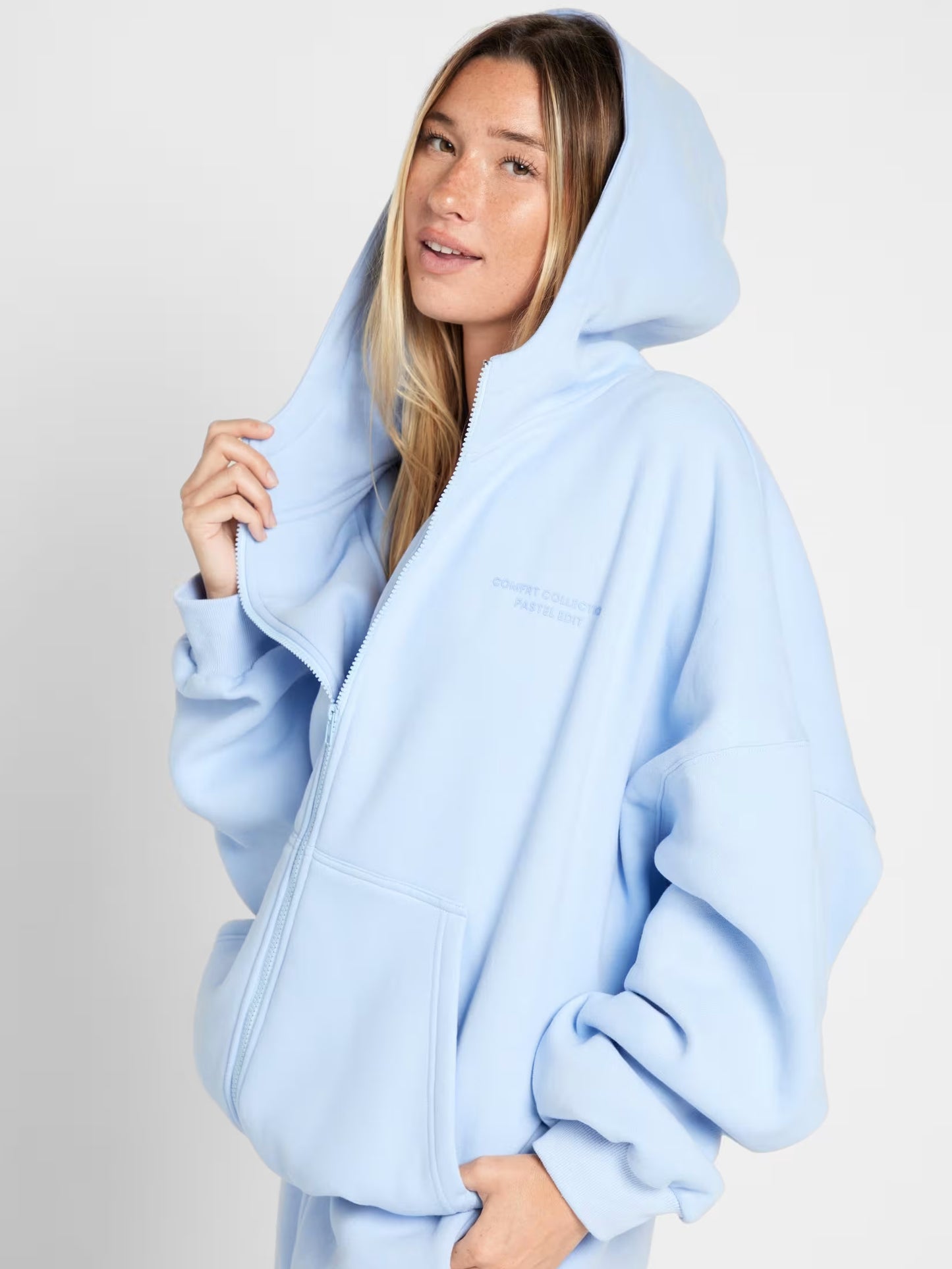 Unisex Pastle Zip Hoddies