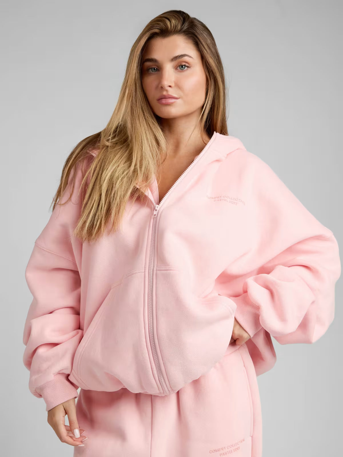 Unisex Pastle Zip Hoddies