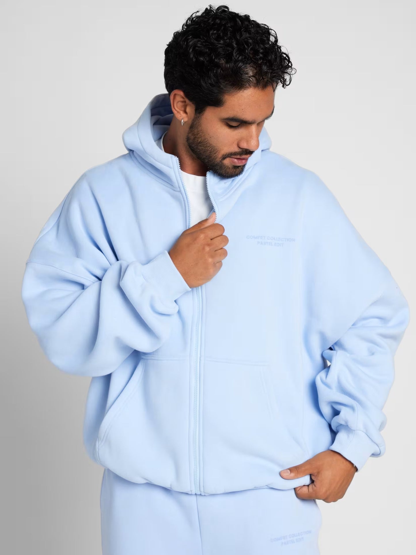 Unisex Pastle Zip Hoddies