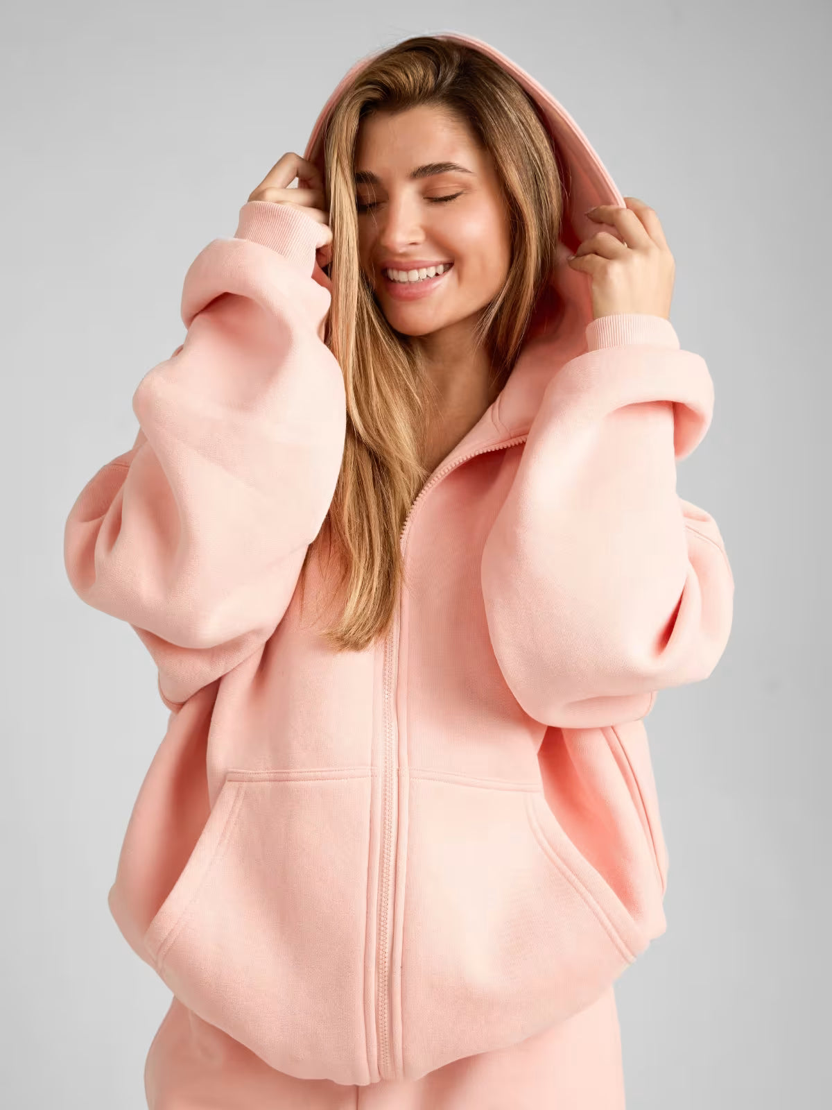 Unisex Pastle Zip Hoddies